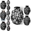 Vibrant 3d Print Skull Hooded Sweatshirt For Men And Women With Soft Breathable Material