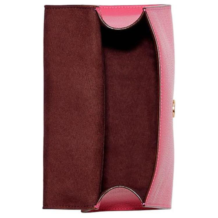 New COACH Pepper Leather Shoulder Bag, Crossbody Bag, Handbag Small Women's Pink C1323-IMNOG