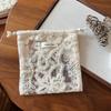 Hollow Out Lace Drawstring Storage Bag Portable Small Makeup Bag Jewelry Storage Bag  Home Supplies