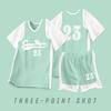Basketball Jersey Women's Suit with Sleeves Fake Two-piece Short-sleeved Basketball Jersey Student Basketball Game Jersey Vest Printing