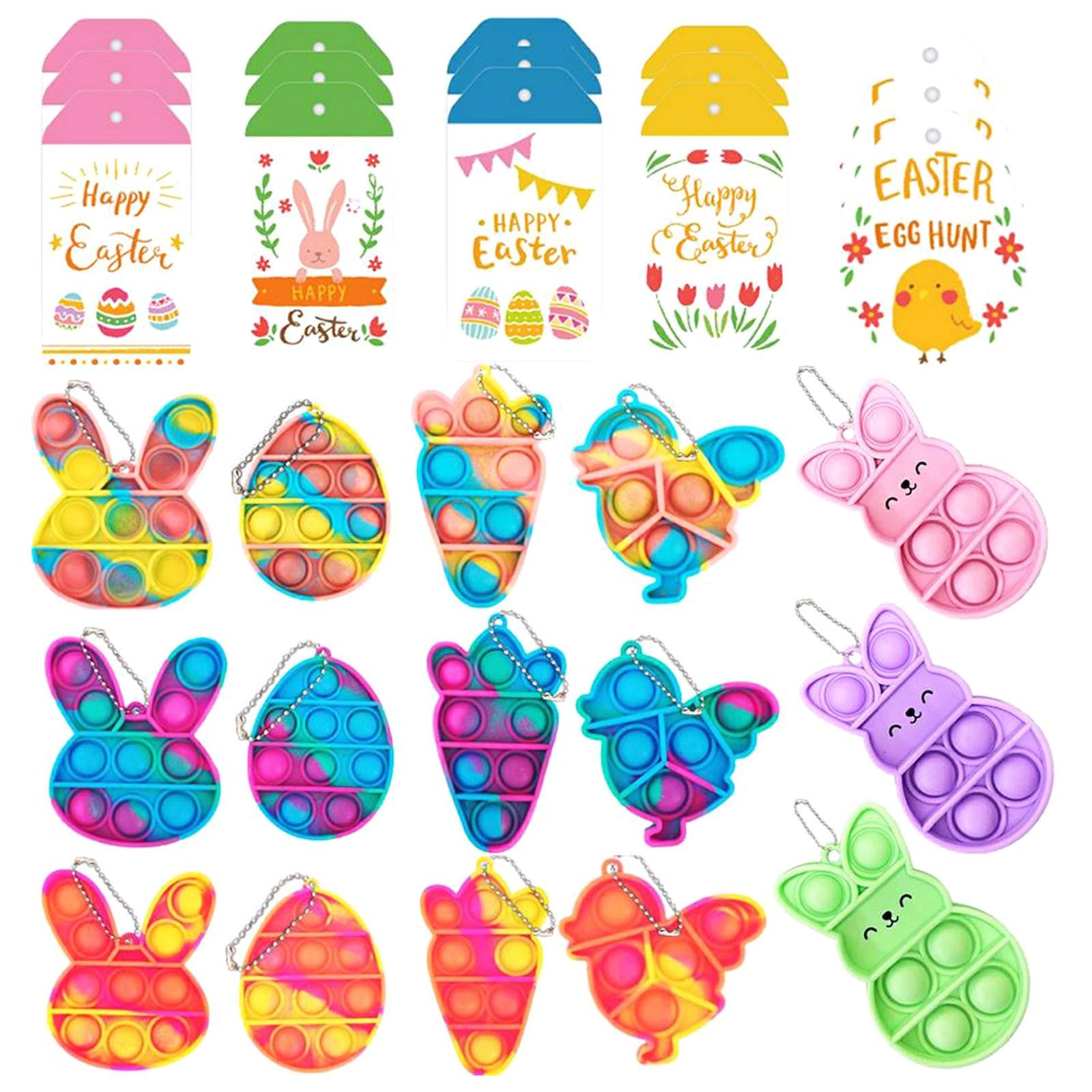

Easter Stress Sensory Toy Set, Sensory Toys With Push Bubble For Children Adults