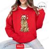 Christmas Dachshund Printed Hooded Sweatshirt Merry Christmas Women's Loose Hoodies Xmas Dog Cartoon Anime Hoody Clothing