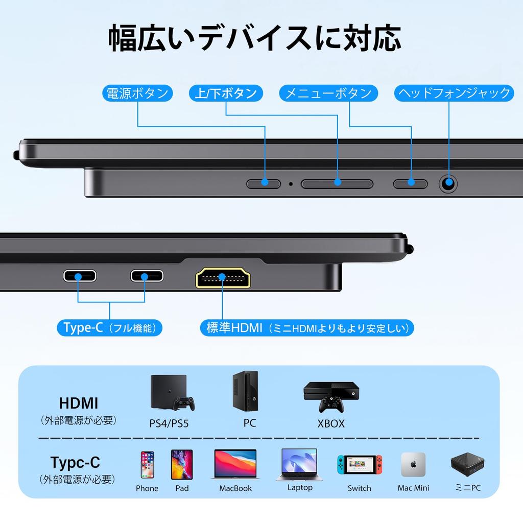InnoView Mobile 4K Mobile UHD sRGB Portable Large Gaming IPS LCD HDR Blue Light Compatible with Wall Slim Monitor, 23.8-inch Display, (38402160),