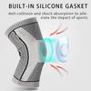 Hot Sale Soft Knitted Nylon Silicone Knee Support Sleeves Workout Basketball Protective Elbow & Knee Protectors