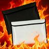 Fireproof, Waterproof Multi-Functional Document Bag - Large Capacity, ID & Card Holder