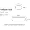 CHUBBIEE Removable Waterproof Food Labels, Write-on Kitchen Labels for POP Food Storage Containers, Jars and Home Organization, Pantry & Spice