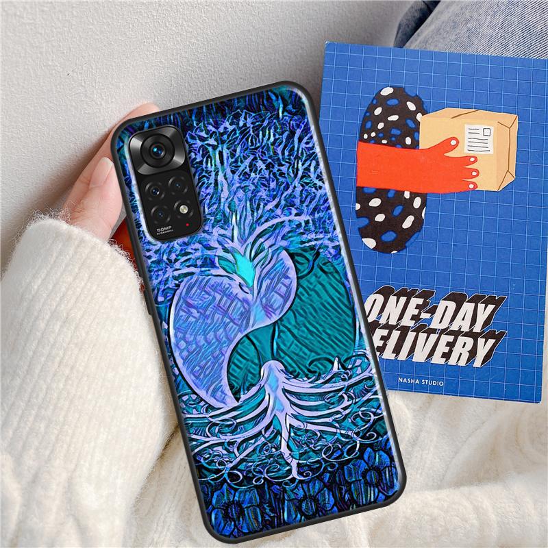 Lebensbaum Yin Yang Hülle Für Xiaomi Redmi Note 12 11 9 8 10 Pro Note 12S 11S 9S 10S Hülle Für Redmi 12C 9C 10C