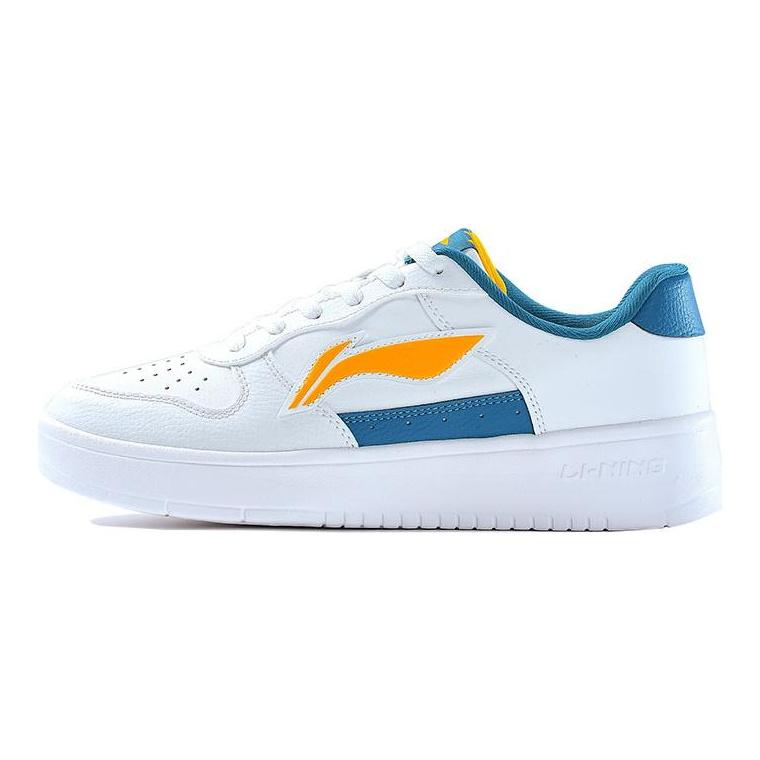 Li Ning Sports Fashion Collection Textile, Synthetic Leather Cushioning Abrasion Resistant Breathable Low top AGCQ455-5