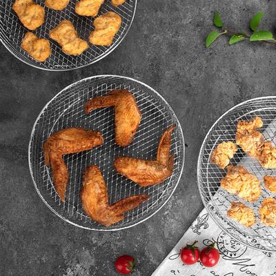 3Pcs Air Fryer Rack Stackable Dehydrator Racks Stainless Steel Basket Tray Accessories