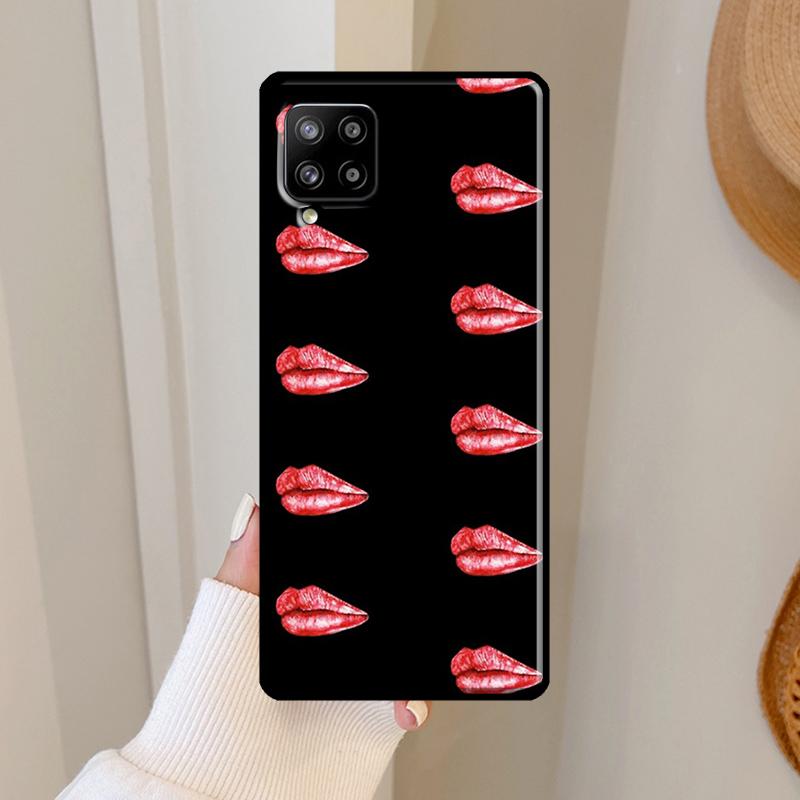 Kiss Me Lips Lipstick Case For Samsung Galaxy A36 A56 A13 A23 A52 A32 A12 A54 A34 A14 A16 A26 A33 A53 A15 A35 A55