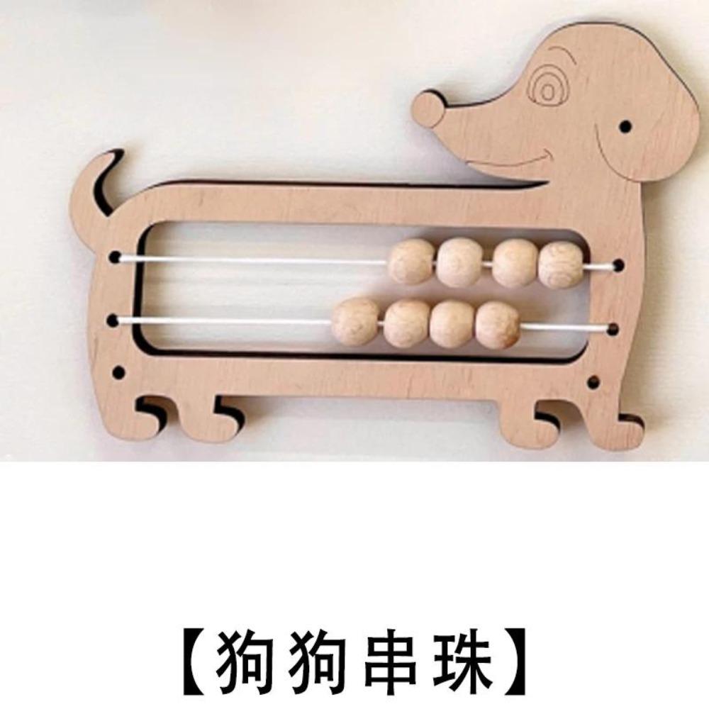 DIY Busy Board Montessori Hot  Air Dalloon Carriage Door Educational Toy Wood Chip Graphic Pairing Wooden Part For Childre Gifts