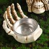 Decorative Hand Tea Light Stand for Indoor Room Styling, Seasonal Shelf Display, Entry Table Use, Candle Not Included