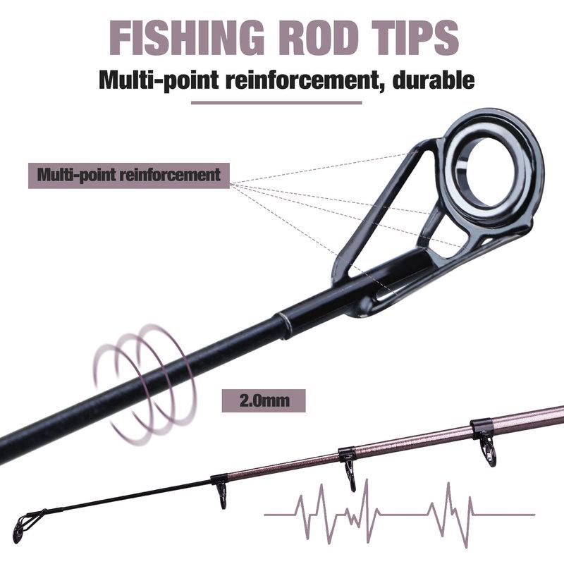Sougayilang Fishing Rod Carbon Fibber  Metal Telescopic River Lakes Fishing Equipment Practical Tool