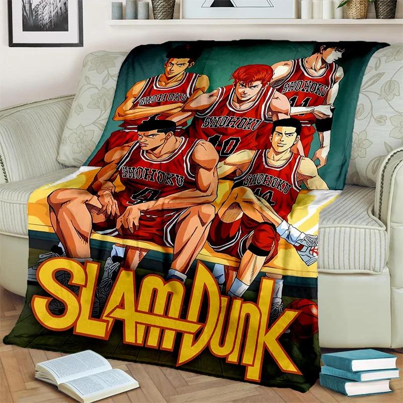 Basketball Anime Slam Dunk Cartoon Blanket,Soft Throw Blanket for Home Bedroom Bed Sofa Picnic Travel Office Cover Blanket Kids