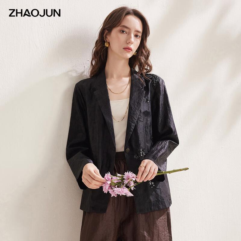 Zhaojun Women s Mulberry Silk Blazer L