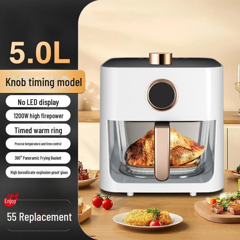 New Large-Capacity Smart Visual Air Fryer: Fully Automatic & Multifunctional Electric Fryer