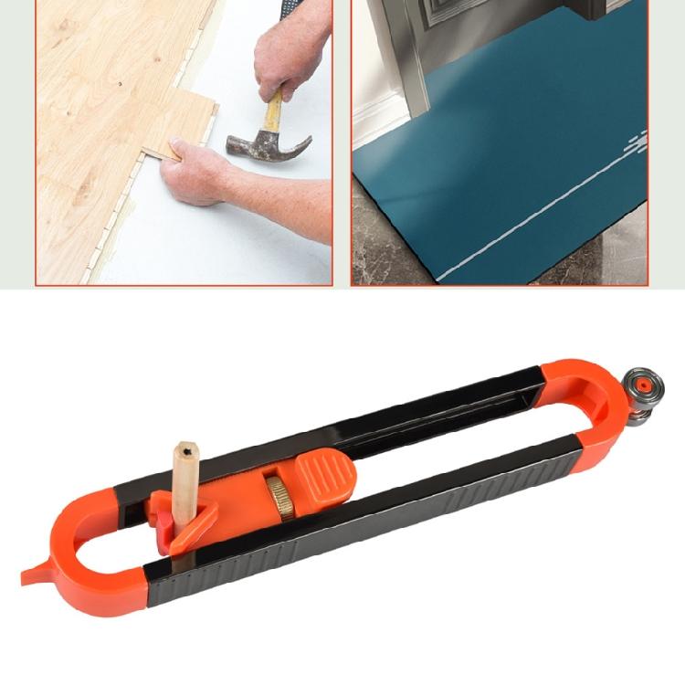 Multifunction Profile Scribing Ruler Movable Carpenter Tool for Floor Laying