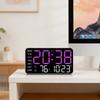 Digital Wall Clock, LED Alarm Clock, Large Digital Display, Date, Temperature, Daylight Saving Time, Modern Desktop Decoration Design
