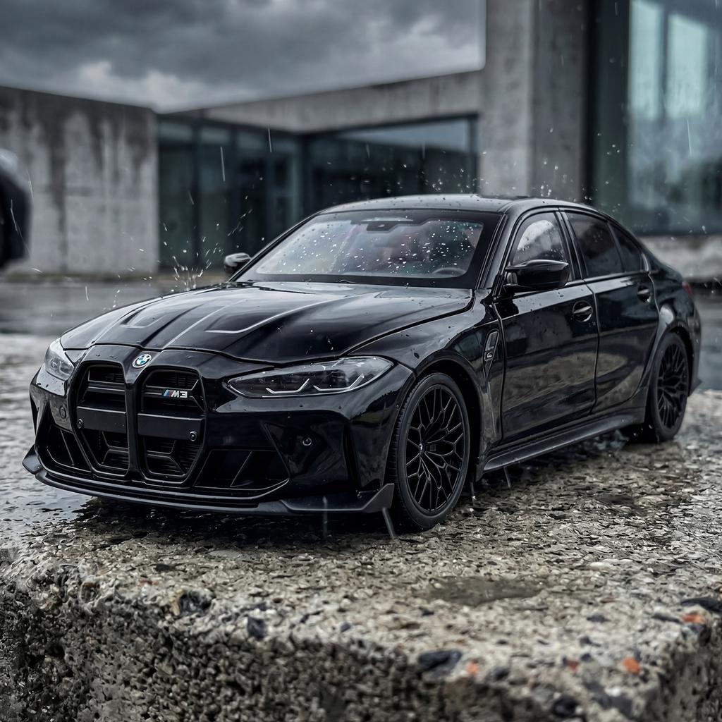 1:18 BMW M3 CS LCI G80 Mpower Supercar Alloy Metal Diecast Model Car Home Trendy Desktop Display Ornament Birthday Gifts For Boy