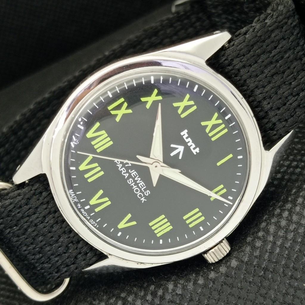 

USED HMT MILITARY INDIAN MENS MECHANICAL WATCH a306999-1 Sku583e-a306999