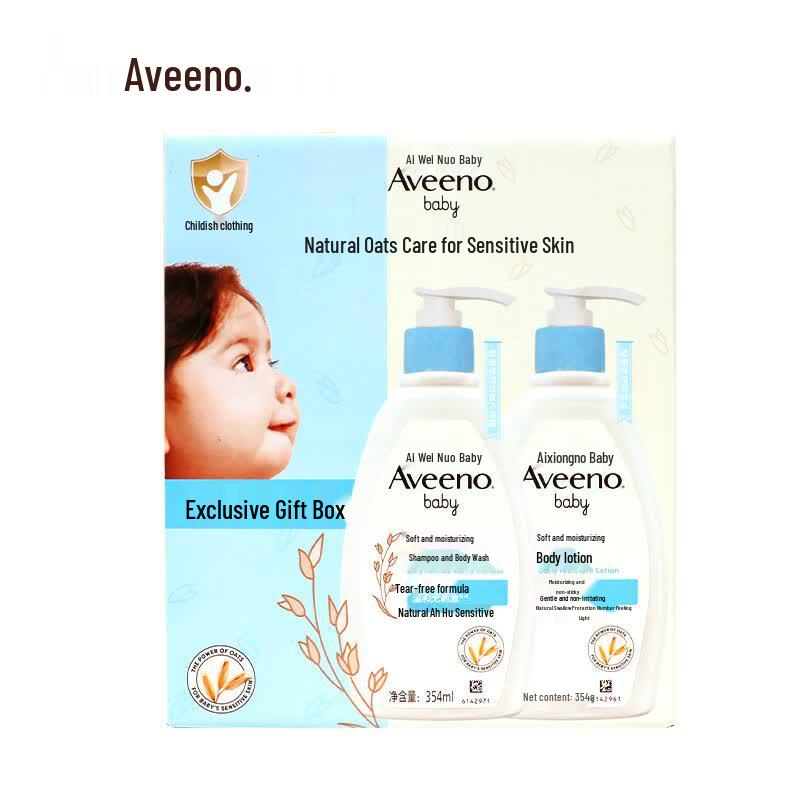 Aveeno Baby Daily Care Wash & Shampoo and Lotion Gift Set