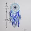 Evil Eye Feather Dream Catcher Pendant - Handmade Decorative Woven Craft