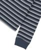 SUNDAY FRUIT MARKET Stripe Waffle Ls Tee Navy