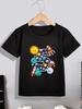 Personalized Name Space Aerospace Rocket 3rd/4th/5th Birthday Print T-Shirt Boys Children'S Shirt Space Birthday Party Gift Tees