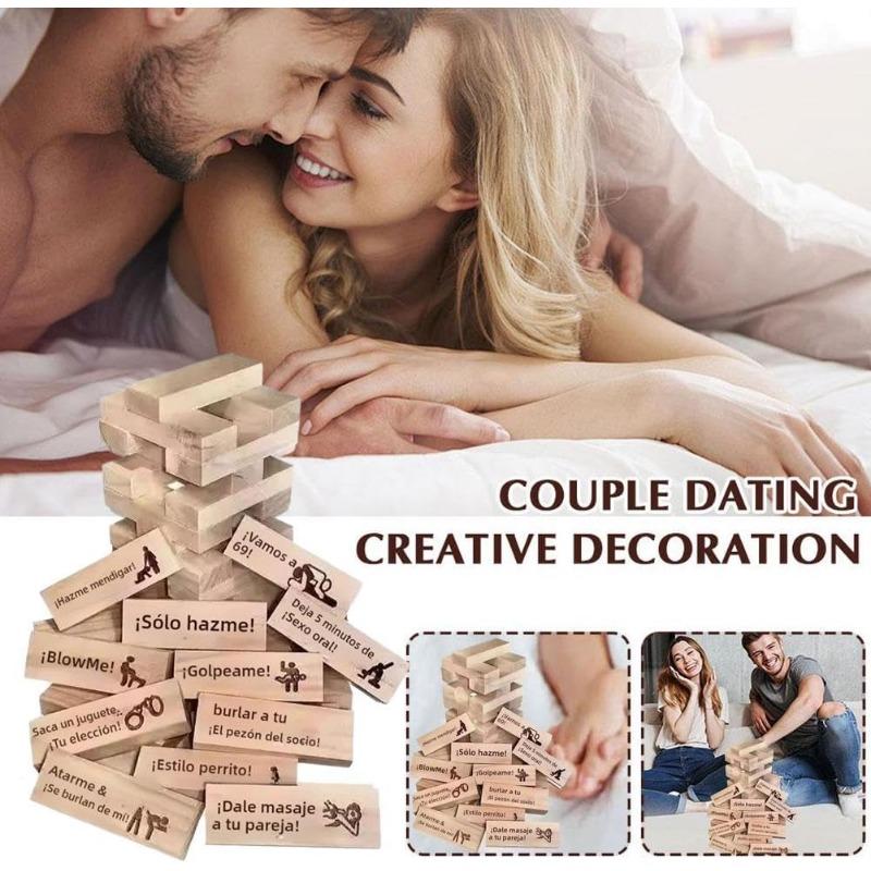 Super Naughty Block Tower Game Building Block Tower Gift Couple Game Adult R3N7