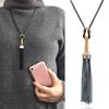 Clothes Accessories Creative Gifts Fashion Long Necklace Sweater Boho Style Korean Version Versatile Tassel Creative Gifts 2025