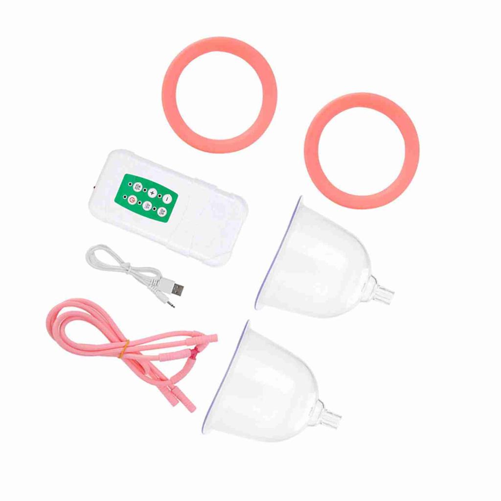 Powerful Vacuum Breast Enlargement Machine Electric Double Cup USB Charging (  Cup)