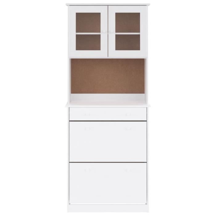 VidaXL Buffet ALTA blanc 77x35x188 cm bois massif de pin 3187778