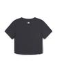 Emelbi Women'S Vintage Slim Ribbed Henley Neck Short Sleeve T-Shirt Sd (D.Charcoal Grey)