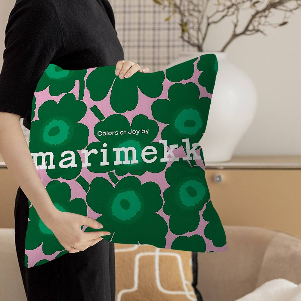 Marimekko-U-Unikko Blumen Kissen Geschenke Heimbüro Einrichtung Schlafzimmer Sofa Auto Kissenbezug Hülle 45X45cm