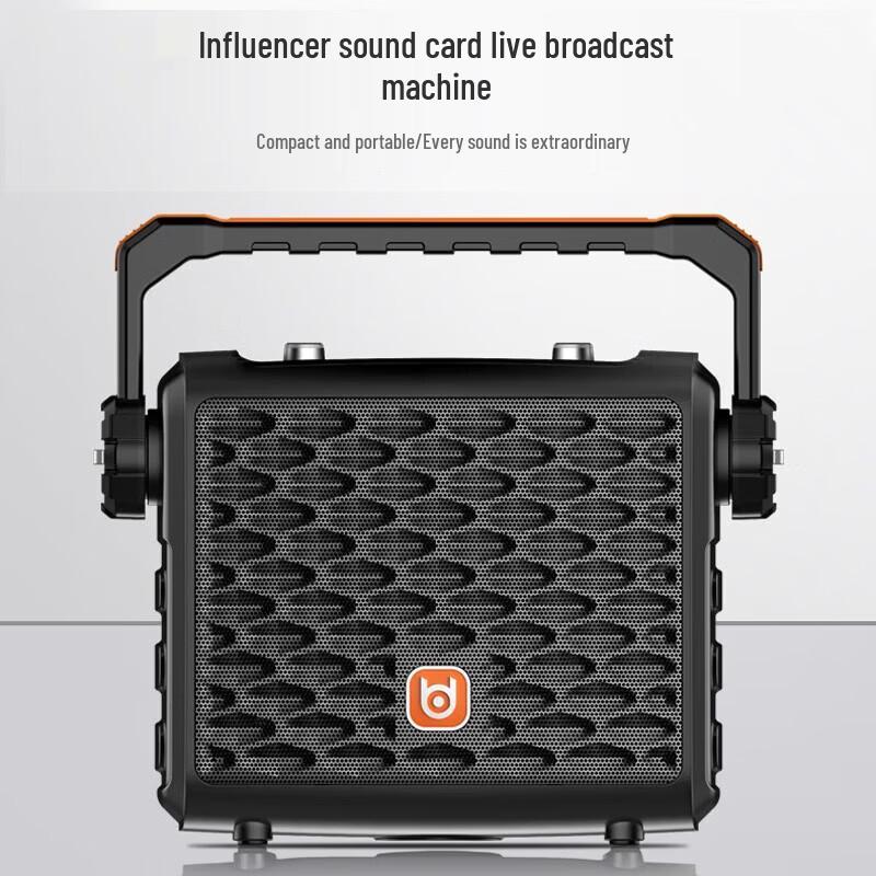 Bedde BD-0587 Portable Outdoor KTV Speaker with Dual Microphones CN plug (adapter included)