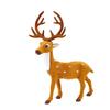 Craft Handmade Desktop Model New Year Xmas Reindeer Ornament Miniature Figurine Simulation Deer Christmas Decoration