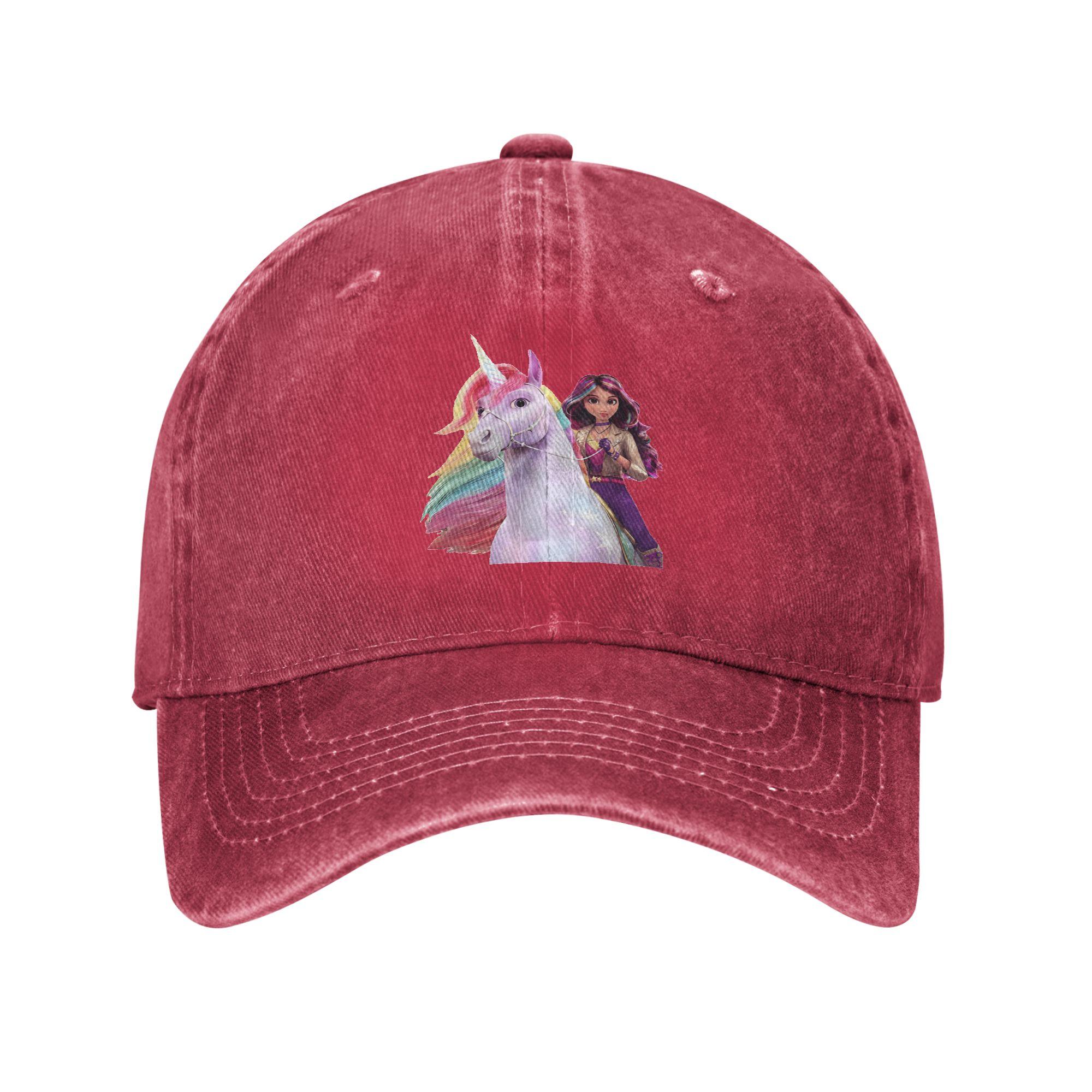 

Unicorn Academy Sophia Wildstar Denim Fabric Cap Casual Baseball Caps Adjustable Hat Summer Unisex Baseball Hats One Size