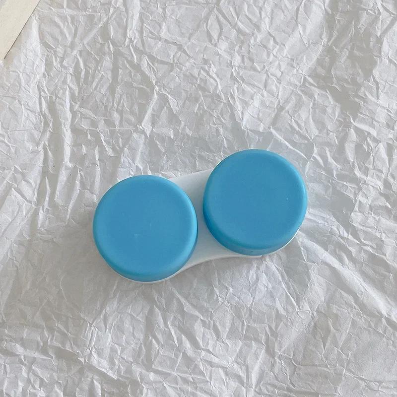 Mini Portable Contact Lens Case Eyes Contacts Care Container Box Contact Lenses Storage Box Color Contact Lens Box 1pcs