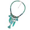 Bohemian Vintage Turquoise Tassels Choker Statement Necklace Women Tribal