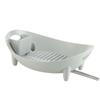 Dish Drying Rack Oval Shaped Drainer Plate Bowl Cutlery Storage Container with Utensil Holder Vegetable Basket Kitchen Container