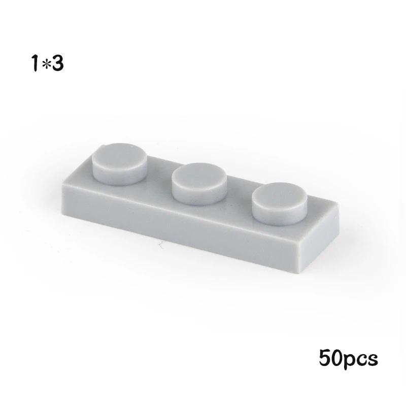 50pcs Plate 1x3 3623 Compatible with Famous Brand Building Block Classic Building Blcok Toys MOC DIY
