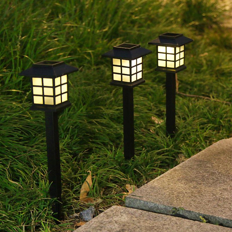 Mini Solar LED Garden Lights Stainless Steel Outdoor Solar Power Pathway Lights Yard Driveway Landscape Lights