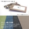 [HAKATA NO MORI LEATHER] Genuine Leather Double-Sided Vertical ID Card Holder Case with Reel, Hard Leather, Vertical, Transparent, Holds 2 Cards,