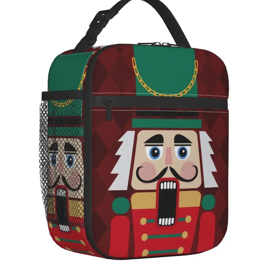 Nutcracker Ballet Dancer Thermal Insulated Lunch Bag Women Resuable Lunch Tote for Outdoor Camping Travel Multifunction Food Box