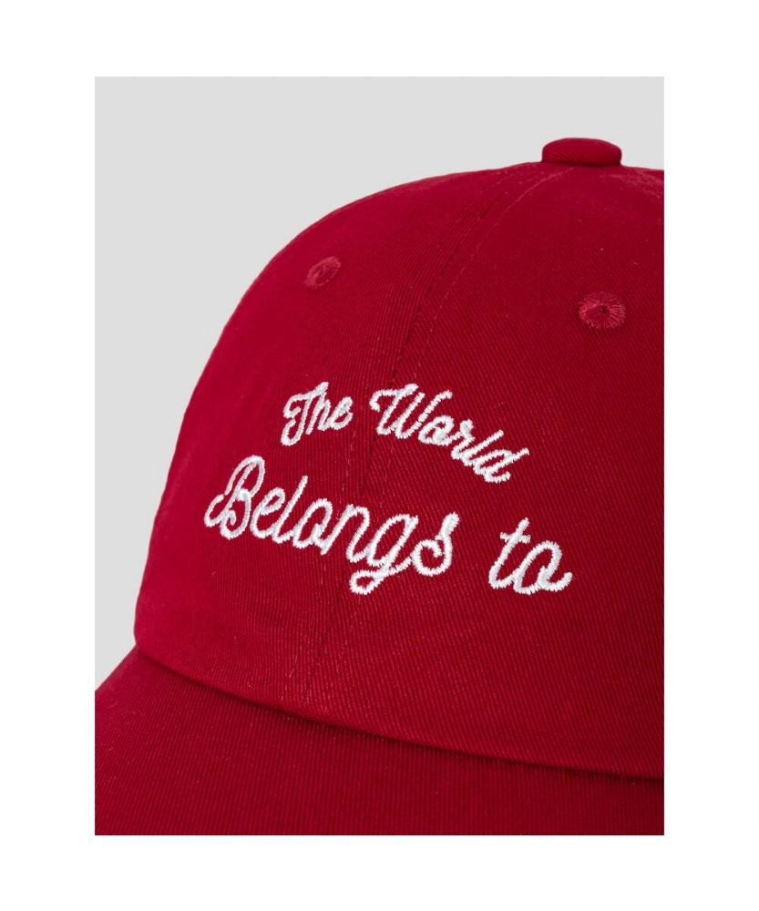 8SECONDS Two-Line Letter Ball Cap Red