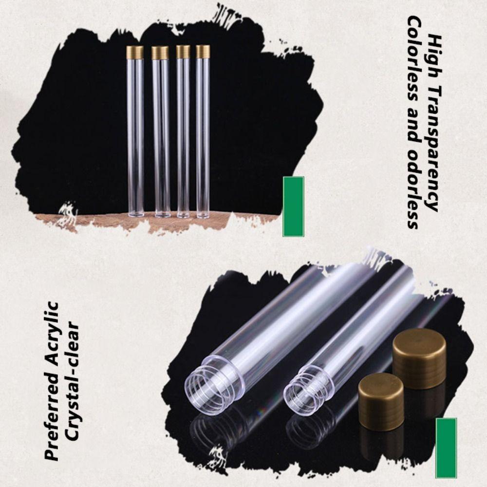 Transparent Incense Stick Tube with Detachable Airtight Lid Incense Storage Box Incense Holder