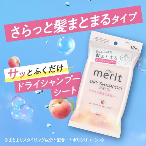Merit Dry Shampoo Sheet, Smooth Hair Type, 20 Sheets