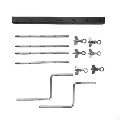 Support de Cowbell pour Batterie Instrument de Musique Auto-assemblé Matériel de Montage Accessoire Métal
