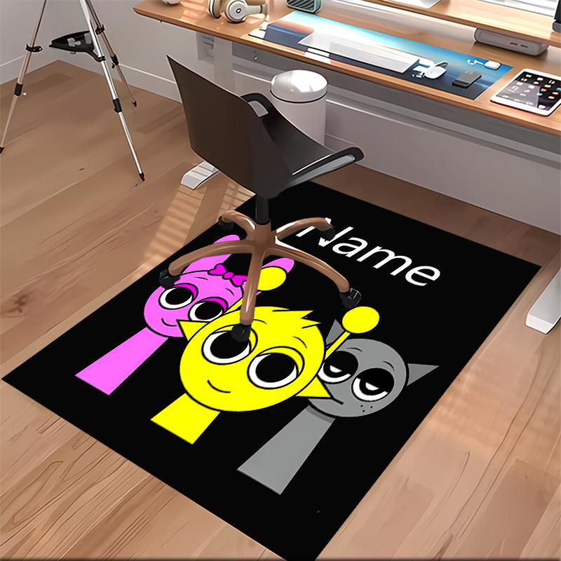 Custom personalization Sprunki themed Print Area Rug - Soft, Washable Non-Slip Indoor Mat,Living Room,Home&Office Decorative Rug
