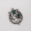 Green Onyx Gemstone 925 Sterling Silver Wedding Jewelry Women Pendant 1.9" For Women CP-44-19